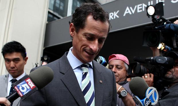 Mayoral candidate Anthony Weiner outside of his Park Avenue apartment. Mayoral candidate Anthony Weiner outside of his Park Avenue apartment.