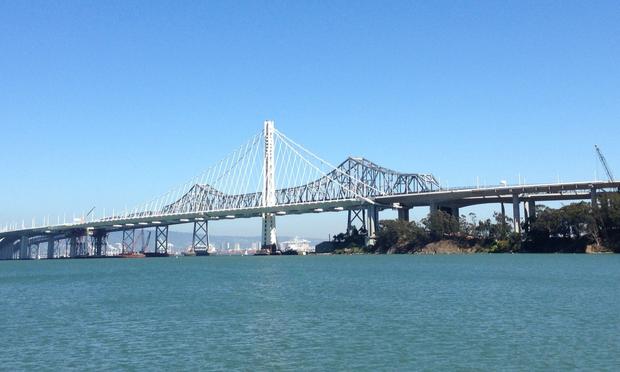The new eastern span of the Bay Bridge, which opens to traffic on Tuesday, September 3