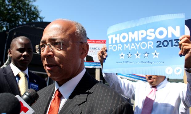 Mayoral candidate Bill Thompson. Mayoral candidate Bill Thompson.