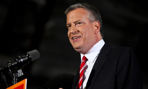 Bill de Blasio on election night, Nov. 5, 2013 Bill de Blasio on election night, Nov. 5, 2013