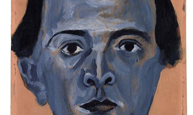 'Blue Self Portrait' by Arnold Schoenberg 'Blue Self Portrait' by Arnold Schoenberg