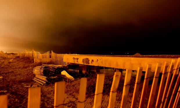 On Rockaway Beach Boulevard 17 buildings burned down during Sandy. In February most of the debris from the fire has been removed. On Rockaway Beach Boulevard 17 buildings burned down during Sandy. In February most of the debris from the fire has been removed.