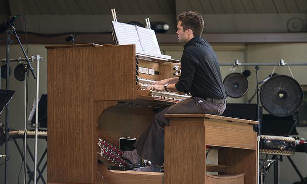 Colin Fowler on the organ