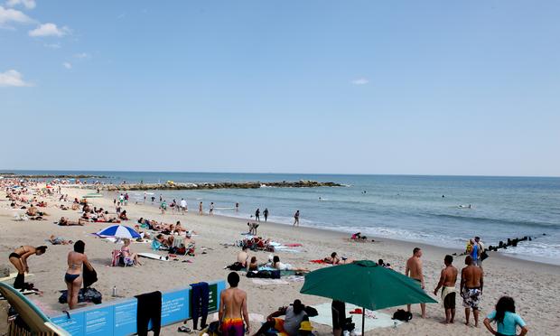 Rockaway Beach at 90th Street. Rockaway Beach at 90th Street.