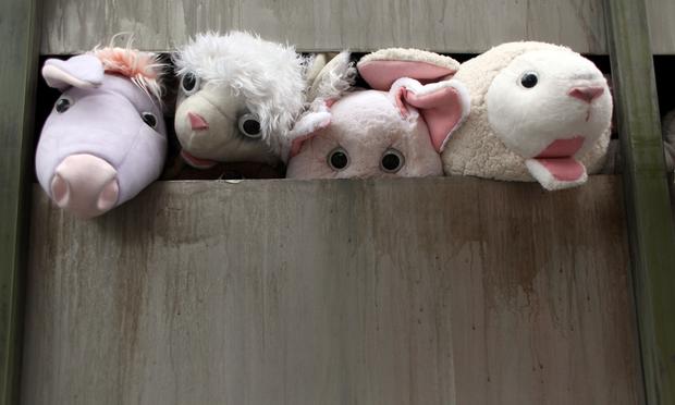 Banksy's latest New York piece 'Sirens of the Lambs,' which was parked in the Meat Packing District Friday. Banksy's latest New York piece 'Sirens of the Lambs,' which was parked in the Meat Packing District Friday.