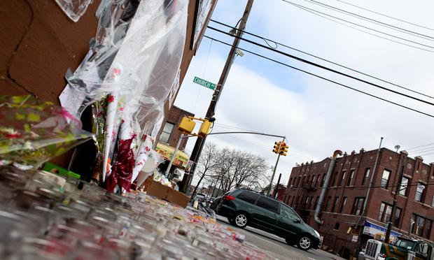 Corner of Church Ave and 55th St. where a vigil for 16-year old Kimani Gray is being held in East Flatbush, Brooklyn. Corner of Church Ave and 55th St. where a vigil for Kimani Gray is being held in East Flatbush, Brooklyn.