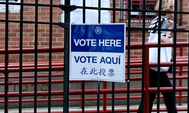 Voting in primary election in Crown Heights, Brooklyn, 2013. Voting in primary election in Crown Heights, Brooklyn, 2013.