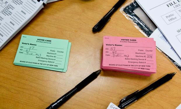 Voter cards for primary election 2013. Voter cards for primary election 2013.