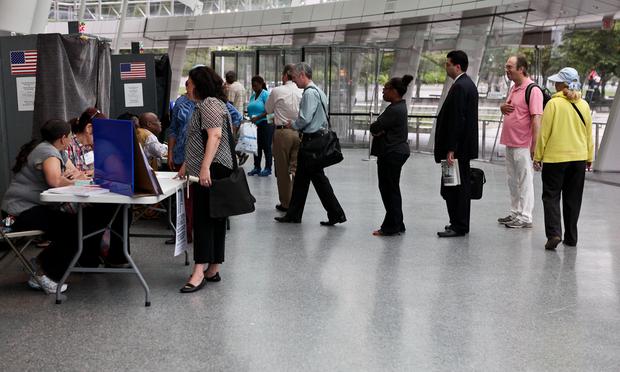 Voting at Brooklyn Museum for primary election, 2013. Voting at Brooklyn Museum for primary election, 2013.