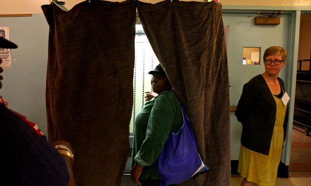 Voters in Crown Heights casting ballots in the 2013 primary election. Voters in Crown Heights casting ballots in the 2013 primary election.