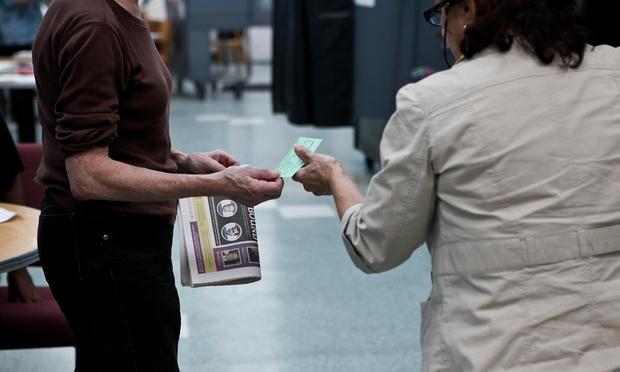 Voters on the Upper West Side casting ballots in the 2013 primary election. Voters on the Upper West Side casting ballots in the 2013 primary election.