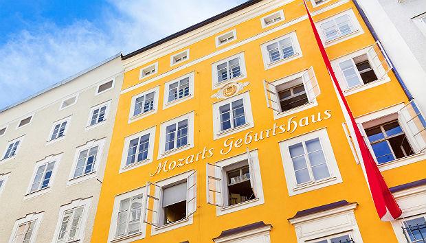 Mozart's Birthplace in Salzburg, Austria Mozart's Birthplace in Salzburg, Austria