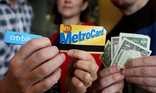 The weapons of choice: Citi Bike, MetroCard, taxi fare. Transportation options in New York City: Citibike, MTA, cash for taxi.