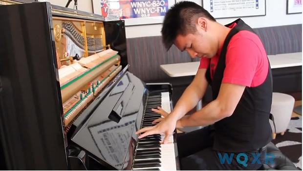 Conrad Tao plays in the WQXR Cafe Conrad Tao plays in the WQXR Cafe