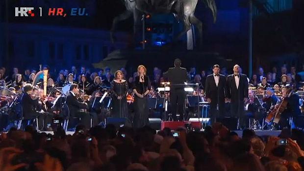 Croatia celebrates its EU membership with Beethoven's 'Ode to Joy' Croatia celebrates its EU membership with Beethoven's 'Ode to Joy'