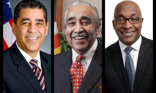 Three candidates in the Democratic primary for New York's 13th Congressional district. State Senator Adriano Espaillat, incumbent Charlie Rangel, and pastor Michael Walrond.