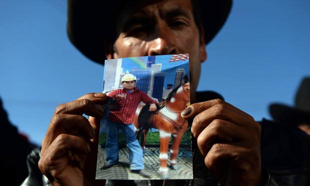 Guatemalan Francisco Ramos shows a picture of his son Gilberto Francisco Ramos, a 15-year-old boy who died in the Rio Grande Valley in Texas, while trying to reach the United States on his own. Guatemalan Francisco Ramos shows a picture of his son Gilberto Francisco Ramos, a 15-year-old boy who died in the Rio Grande Valley in Texas, while trying to reach the United States on his own.