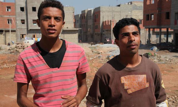 Best friends Nabil (Abdelilah Rachid, left) and Yachine (Abdelhakim Rachid) as young men, in 'Horses of God,' directed by Nabil Ayouch Horses of God Nabil Ayouch