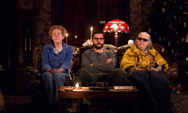 Georgia Engel, Christopher Abbott and Lois Smith in Annie Baker's play 'John.' Georgia Engel, Christopher Abbott and Lois Smith in Annie Baker's play 'John.'
