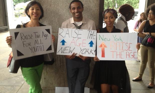 Advocates for the Raise the Age juvenile justice campaign.