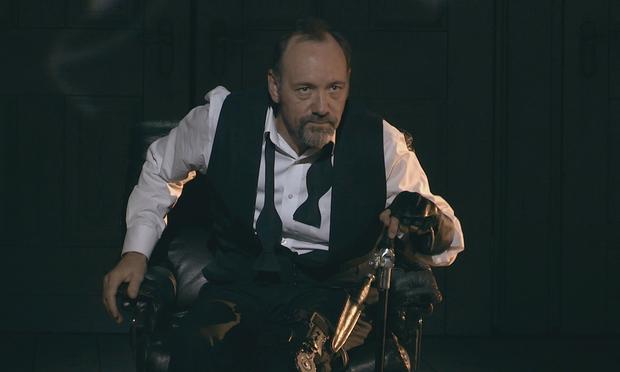 Kevin Spacey in the opening scene of Richard III during a performance in Epidaurus, Greece Kevin Spacey in the opening scene of Richard III during a performance in Epidaurus, Greece