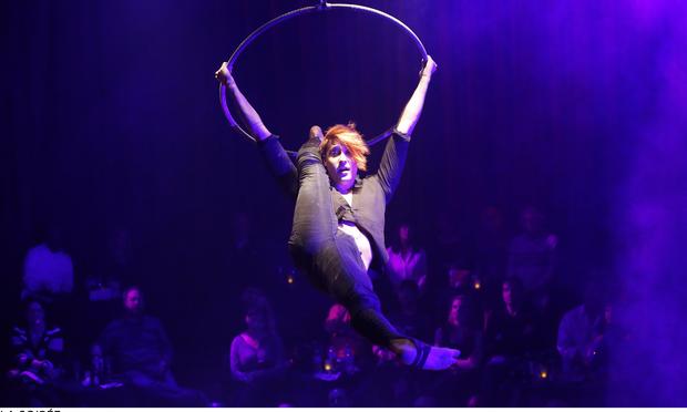 Bret Pfister in the cast of 'La Soiree' now playing at the Union Square Theatre
