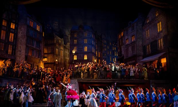 A scene from Act II of 'La Bohème.'