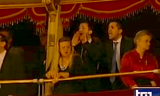 Members of the audience react to the opening of La Scala's 2013-14 season Members of the audience react to the opening of La Scala's 2013-14 season