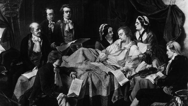 Mozart on his deathbed Mozart on his deathbed