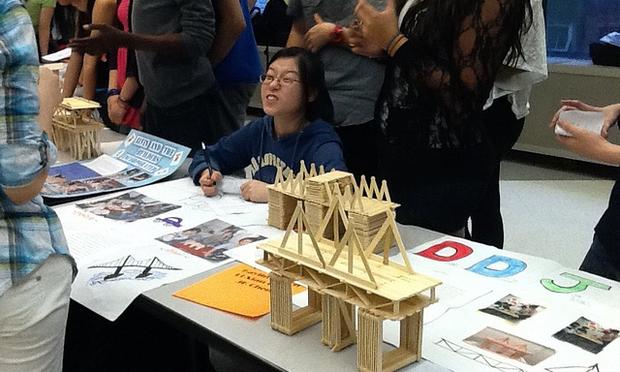 Graduation rates and success in college are related to higher level math classes, such as those taken by students at Baruch College Campus High School.