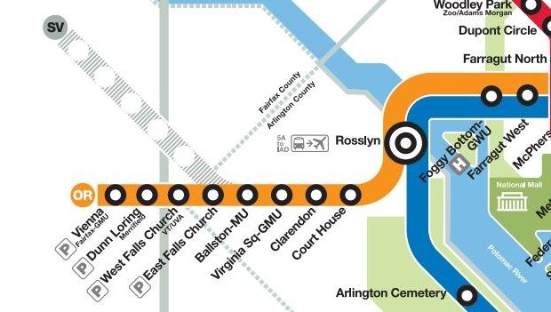The Silver Line will eventually run to Reston, and later to Dulles Airport.