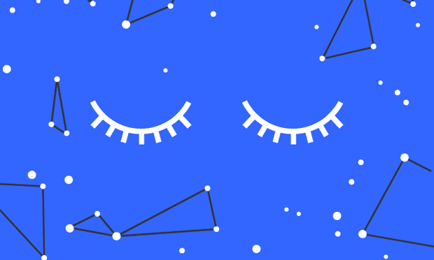 An image from the WNYC clock your sleep project.
