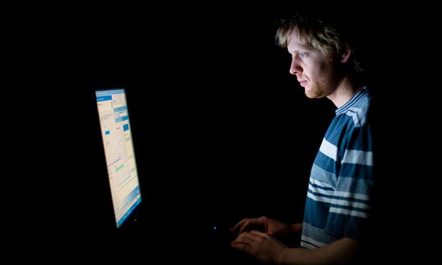 Computer screens are calibrated to mimic daylight. As a result, their blue light can trick your body into being more awake, even in the middle of the night.