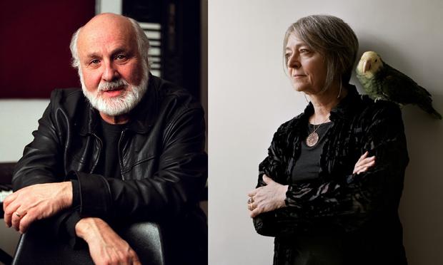 Composer Morton Subotnick and vocalist Joan La Barbara Composer Morton Subotnick and vocalist Joan La Barbara
