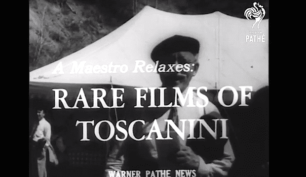 Toscanini footage from the Pathe Newsreel Archive Toscanini footage from the Pathe Newsreel Archive