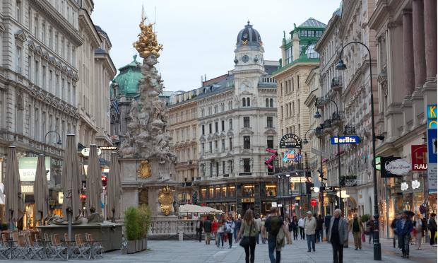 Graben Street in Vienna, Austria Graben Street in Vienna, Austria