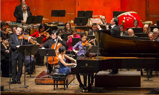 Yuja Wang and Cho-Liang Lin perform with the New York Philharmonic Yuja Wang and Cho-Liang Lin perform with the New York Philharmonic