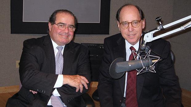 Supreme Court Justice Antonin Scalia with Mad About Music host Gilbert Kaplan. Supreme Court Justice Antonin Scalia with Mad About Music host Gilbert Kaplan.