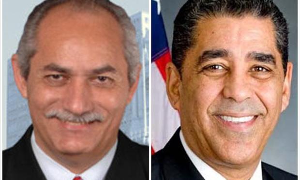 Guillermo Linares and Adriano Espaillat, candidates for the upper Manhattan New York State Senate seat