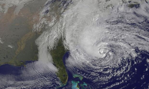 hurricane sandy satellite