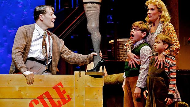 John Bolton, Johnny Rabe, Erin Dilly and Zac Ballard in A Christmas Story, The Musical. John Bolton, Johnny Rabe, Erin Dilly and Zac Ballard in 'A Christmas Story, The Musical.'