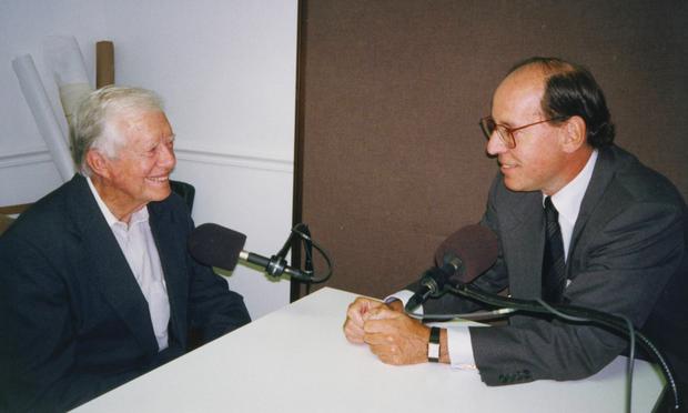 Jimmy Carter with Mad About Music host Gilbert Kaplan. Jimmy Carter with Mad About Music host Gilbert Kaplan.