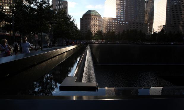 National 9/11 Memorial Plaza in Lower Manhattan. National 9/11 Memorial Plaza in Lower Manhattan, world trade center