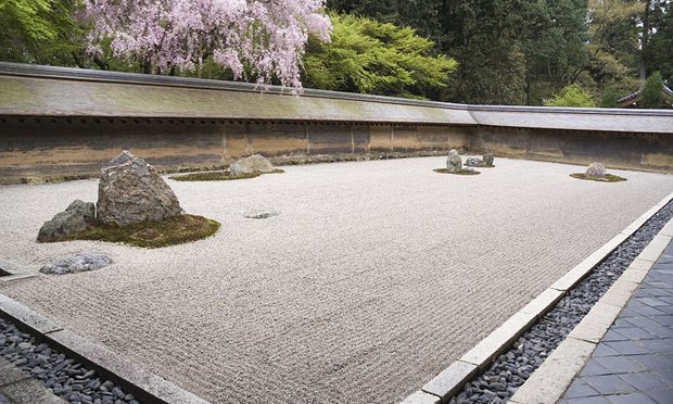 Ryoanji, zen garden (Kyoto, Japan) Ryoanji