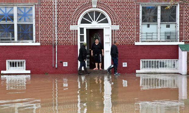 Flooding between Neptune Ave. and Surf Ave. in Coney Island after Hurricane Sandy hit the area. Flooding between Neptune Ave. and Surf Ave. in Coney Island after Hurricane Sandy hit the area.
