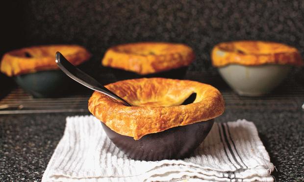 Pancetta, White Bean, and Swiss Chard Pot Pies, from The Smitten Kitchen Cookbook, by Deb Perelman