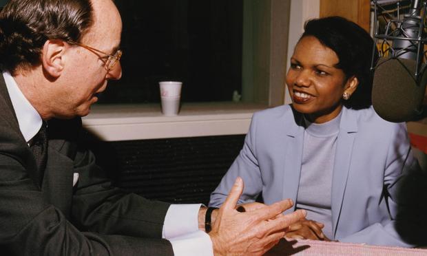 Condoleezza Rice with Mad About Music host Gilbert Kaplan. Condoleezza Rice with Mad About Music host Gilbert Kaplan.