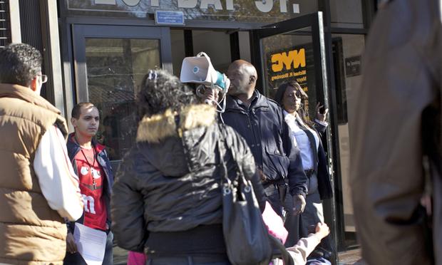 A welfare office in Staten Island.