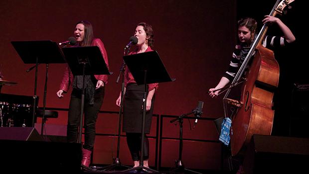 Mellissa Hughes, Caroline Shaw and Eleonore Oppenheim.