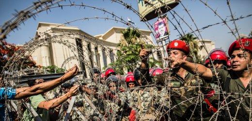 Egypt's constitutional court refused to rule on the new constitution citing 'the threat of harm' from protestors. December 2012.